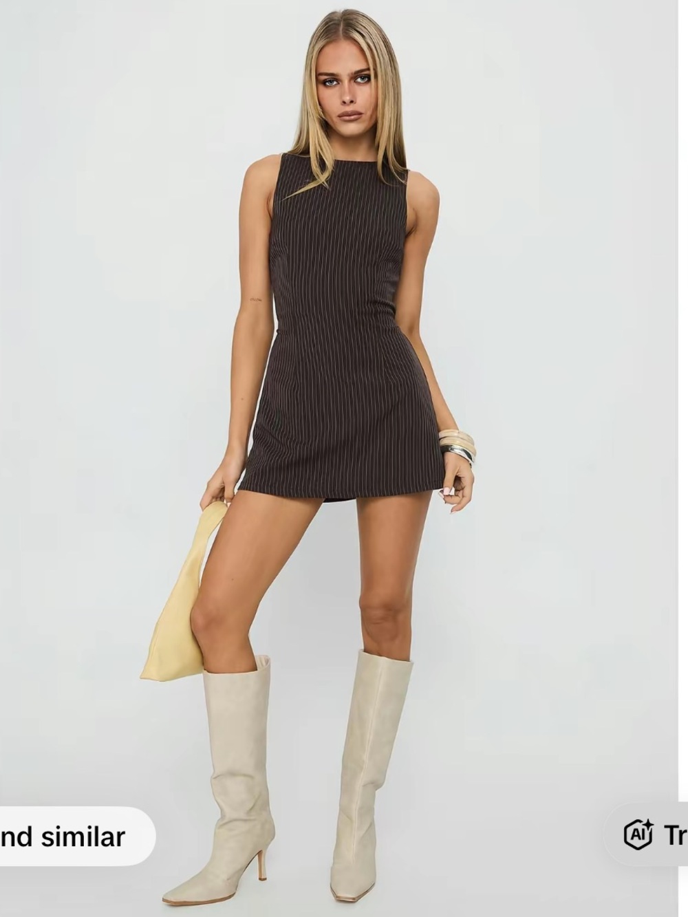 Princess Polly brown striped Yumiko romper size 8
